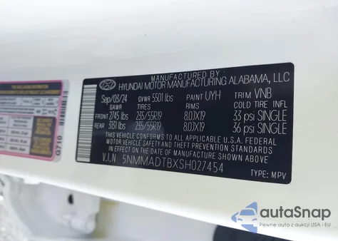 2025 Genesis Gv70 2.5T Awd из США, поврежденный, VIN 5NMMADTBXSH027454